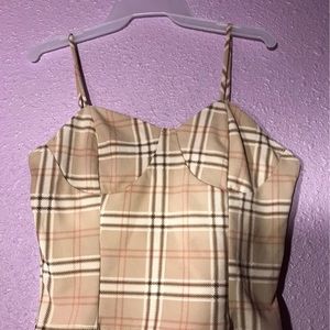 Large corset croptop
